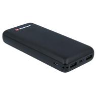 SWISSTEN BLACK CORE SLIM POWER BANK 20000 mAh