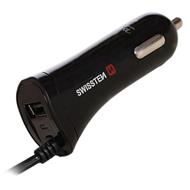 SWISSTEN CAR CHARGER USB-C AND USB 2,4A POWER