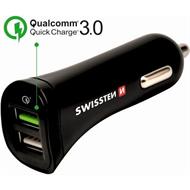 SWISSTEN CL ADAPTÉR QUICK CHARGE 3.0 A USB 2,4A 18W POWER + KABEL MICRO USB