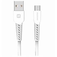 SWISSTEN DATOVÝ KABELUSB/MICRO USB BÍLÝ 1,2M  (ECO BALENÍ)