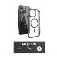 SWISSTEN POUZDRO CLEAR JELLY MagStick METALLIC PRO IPHONE 13 MINI ČERNÉ