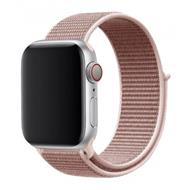 SWISSTEN ŘEMÍNEK PRO APPLE WATCH NYLONOVÝ 38 / 40 / 41 mm RŮŽOVO ZLATÝ