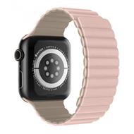 SWISSTEN ŘEMÍNEK PRO APPLE WATCH SILIKONOVÝ - MAGNETIC 38 / 40 / 41 mm RŮŽOVO/CAPPUCCINO