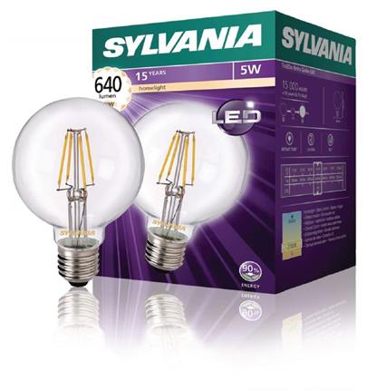 Sylvania SYL-0027173 - LED Retro Vláknová žárovka E27 Kulatá 5 W 640 lm 2700 K
