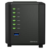 Synology DS419slim DiskStation (1,33GHz/512MBRAM/4xSATA/2xGbE)