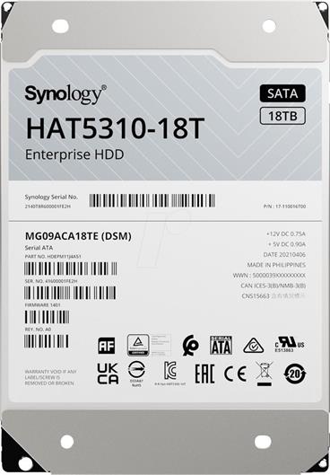 Synology HDD HAT5310-18T (18TB, SATA Gb/s)