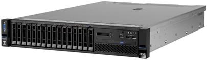 System x Express x3650M5 Xeon 6C E5-2620v3 85W 2.4GHz/15MB, 1x8GB, 0GB HS 2.5in(8), M5210, LCD, DVD-RW, 550W