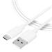 Tactical 002 Smooth Thread Cable USB-A/USB-C 1m White