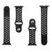 Tactical 161 Double Silikonový Řemínek pro Apple Watch 1/2/3/4/5/6/SE 42/44mm Black