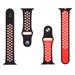 Tactical 163 Double Silikonový Řemínek pro Apple Watch 1/2/3/4/5/6/SE 42/44mm Black/Red