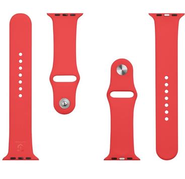 Tactical 498 Silikonový Řemínek pro Apple Watch 1/2/3/4/5/6/SE 42/44mm Red