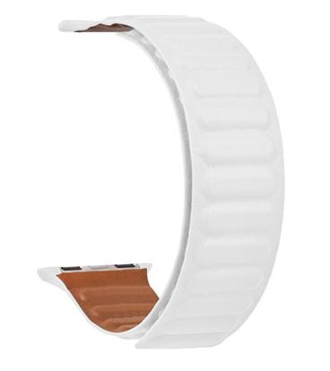 Tactical 732 Loop Kožený Řemínek pro Watch 1/2/3/4/5/6/SE 38/40mm White