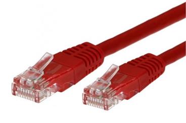 TB Touch Patch kabel, UTP, RJ45, cat5e, 1m, červený