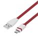 TB Touch USB-C/USB-A plochý kabel, 1m, červený