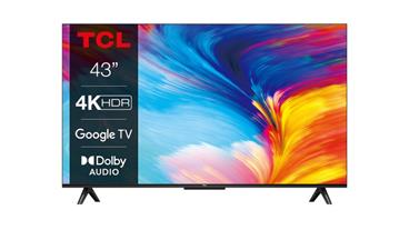 TCL 43P635 TV SMART Google TV/109cm/4K 3840x2160 Ultra HD/2400 PPI/Direct LED/DVB-T/T2/C/S/S2/VESA