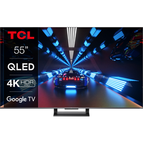 TCL 55C735 TV SMART QLED Google TV/139cm/4K 3840x2160 Ultra HD/3600 PPI/HDR10+/Direct LED/DVB-T/T2/C/S/S2/VESA