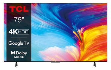 TCL 75P635 TV SMART Google TV LED 191cm/4K Ultra HD/2700 PPI/50Hz/Direct LED/HDR10/Dolby Atmos/DVB-T/T2/C/S/S2/VESA