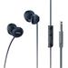 TCL sluchátka do uší, drátová, mikrofon, 10-23K, 104 dB, Repro: 8.6mm, 28 Ohm, černá