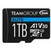 TEAM MicroSDXC karta 1TB ELITE A1 V30 UHS-I U3 + SD adapter