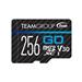 TEAM MicroSDXC karta 256GB GO CARD U3 (R:90MB/s, W:45MB/s)
