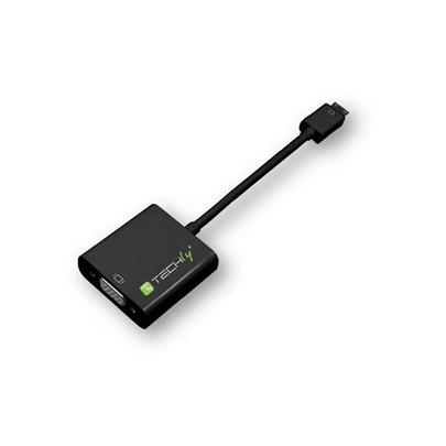 Techly Konvertor mini HDMI (C) samec na VGA samici