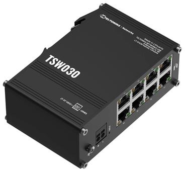 Teltonika TSW030 průmyslový nemanažovaný switch, 8x 10/100, bez zdroje
