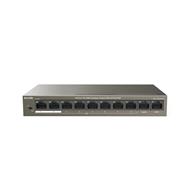 Tenda TEF1110P-8-63W PoE AT switch - 8x PoE 100 Mb/s + 2x Uplink 100 Mb/s, PoE max 63W, fanless