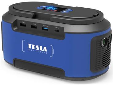 TESLA 200+ přenosný Powerpack/ 5v1/ 60 000 mAh 3,7V Li-Ion/ USB-C/ černo-modrá