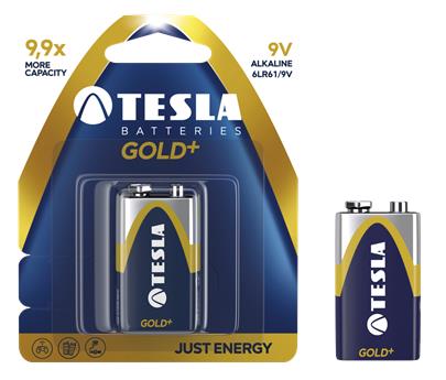 TESLA - baterie 9V GOLD+, 1ks, 6LR61