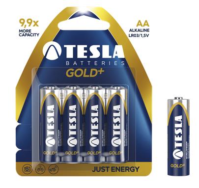 TESLA - baterie AA GOLD+, 4ks, LR06