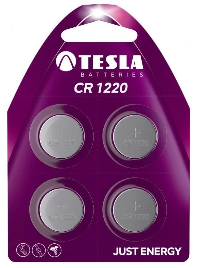 TESLA lithiové baterie TESLA CR1220 3W 38mAh 4 ks