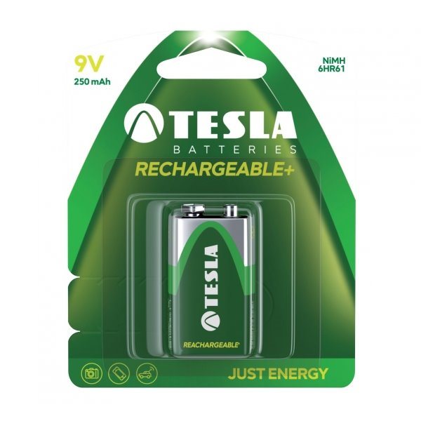 TESLA NI-MH baterie 9V RECHARGEABLE+8,4W 250mAh 1 ks (blistr)