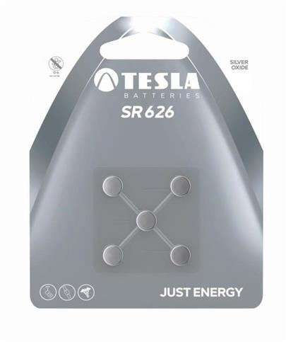 TESLA SILVER Oxide baterie SR626, blister, 5 ks