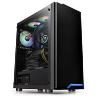 THERMALTAKE case H100 TG černý s oknem, 1x TG, 1x fan 120mm (ATX case bez zdroje)