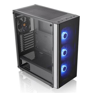 THERMALTAKE case V200 TG RGB černý s oknem, 1x TG, 3x fan 120RGB, 1x fan 120mm (ATX case bez zdroje)