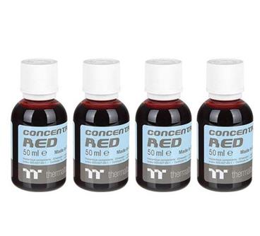 THERMALTAKE koncentrát červená (4x 50ml) pro výrobu C1000 chladicí kapalina (Opaque Coolant, Red, neprůhledná)