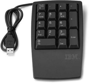 ThinkPlus Keyboard USB 17-Key Stealth Black Numeric Keypad