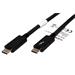 Thunderbolt 3 Kabel, USB C(M) - USB C(M), 20Gb/s, PD 20V/5A, černý, 1 m
