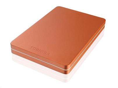 TOSHIBA HDD CANVIO ALU 1TB, 2,5", USB 3.0, červený