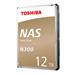 TOSHIBA HDD N300 NAS 12TB, SATA III, 7200 rpm, 256MB cache, 3,5"