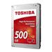 TOSHIBA HDD P300 500GB, SATA III, 7200 rpm, 64MB cache, 3,5"