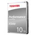 TOSHIBA HDD X300 10TB, SATA III, 7200 rpm, 256MB cache, 3,5"