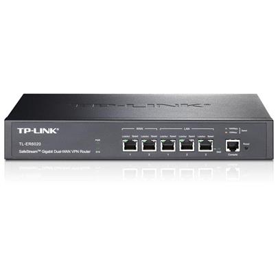 TP-LINK TL-ER6020 Dual WAN Gigabit VPN router/ 2x GWan/ 1x GLAN/ 1xGLAN/DMZ port/50 IPsec/ 32 PPTP/ 32 L2TP tunnels