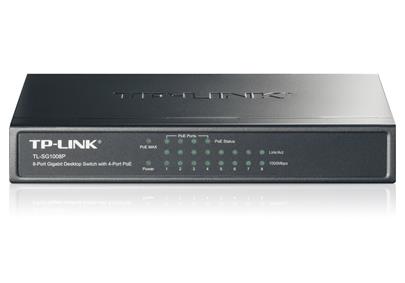 TP-Link TL-SG1008P PoE Switch 8xTP 10/100/1000Mbps(4x PoE+), kovový