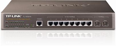 TP-Link TL-SG3210 8portový gigabitový řízený switch L2 Lite JetStream™ se 2 sloty SFP, OMADA SDN