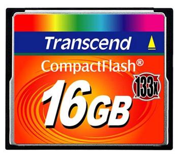 Transcend 16GB CF Card (133X) compact flash memory card