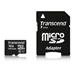 Transcend 16GB microSDHC (Class10) UHS-I 600x (Ultimate) MLC paměťová karta (s adaptérem)