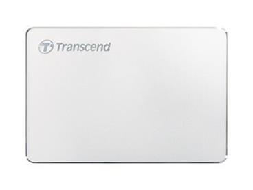 TRANSCEND 2TB StoreJet 25C3S, 2.5", USB-C (USB 3.1 Gen 1), Stylový externí hard disk, ultra-tenký, stříbrný