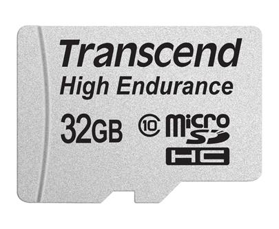 Transcend 32GB microSDHC UHS-I U1 (Class 10) High Endurance MLC průmyslová paměťová karta (s adaptérem), 95MB/s R,25MB/W