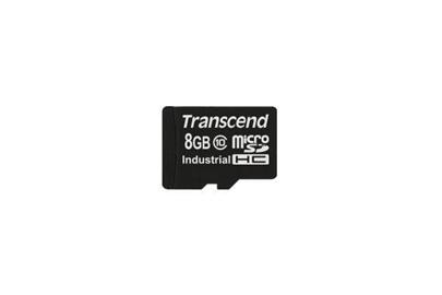 Transcend 8GB microSDHC (Class 10) MLC průmyslová paměťová karta (bez adaptéru), 20MB/s R, 18MB/s W, tray